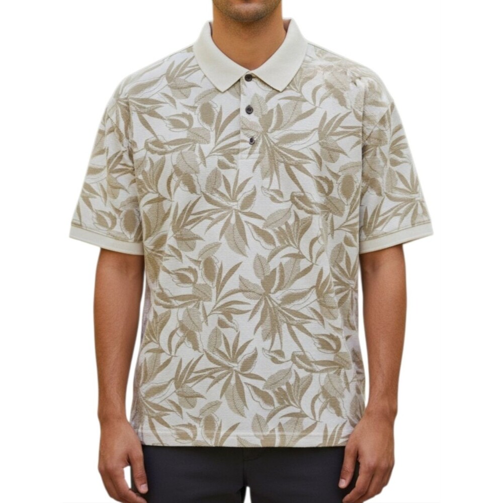 La Cabana Men's Hawaiian Cotton Polo Shirt
